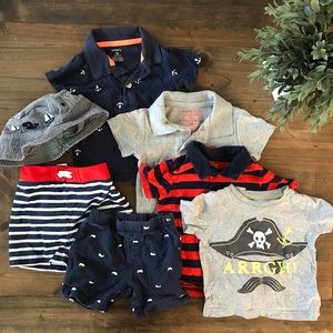 12m summer boy clothes - lot of 7